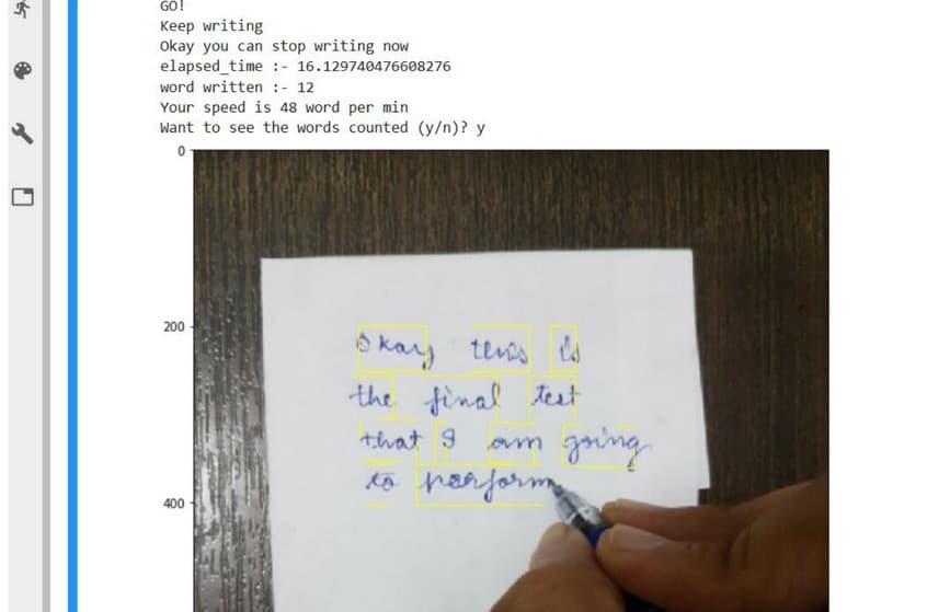 Handwriting Speedometer screenshot